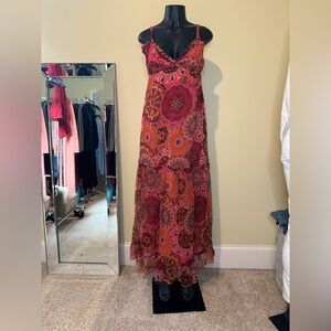 Floral Maxi Dress - Multicolor